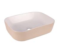 Differnz ZENA Vasque à poser - 48x38x13cm - céramique - beige/blanc 38.009.24