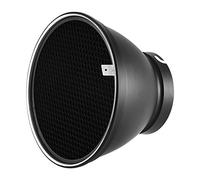 Difffuseur-Parasol de réflecteur à Montage Elinchrom avec Grille en nid d Abeille 60 Accessoire Flash Studio Alliage Aluminium pour Photographie Portrait et Commerciale