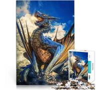 Difficile Difficile Dragon des Nuages Puzzle 1000 pièces pour Adultes 26x38cm avec Affiche et Feuille de Questions correspondantes à partir de 14 Ans
