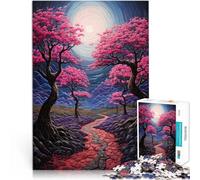 Difficile et défi Le Chemin de Minuit Puzzle de 1000 pièces pour Adultes 38x52cm Offrir en Cadeau à Toute la Famille à partir de 14 Ans