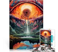 Difficile et défi Paysage coloré étonnant Puzzles pour Adolescents 1000 pièces 38x52cm Cadeaux du Père Noël Secret Convient aux 14 Ans et Plus