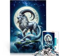 Difficile et défi Signe du Zodiaque Capricorne Puzzle pour Adultes 1000 pièces 38x52cm Liste de souhaits avec Le Père Noël pour Les 14 Ans et Plus