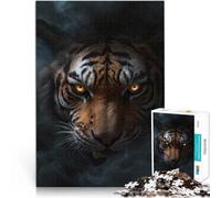 Difficile et défi Tigre Sauvage d'halloween Puzzles de 1000 pièces pour Adolescents 38x52cm Collection d'artistes, Beaux-Arts Convient aux 14 Ans et Plus