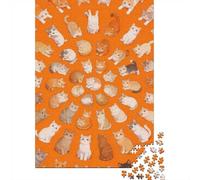 Difficulté élevée et intéressant Puzzle 1000 Pièces Beaucoup de Chats Puzzle en Carton Qualité Premium Puzzle Adulte Éducatif Collection Noël 38x26cm/1000pcs