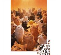Difficulté élevée et intéressant Puzzle 1000 Pièces Beaucoup de Chats Puzzle en Carton Qualité Premium Puzzle Adulte Difficile Puzzle Familial Anniversaire 52x38cm/1000pcs