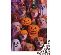 Difficulté élevée et intéressant Puzzle 1000 Pièces Beaucoup de Chiens Puzzle en Carton Qualité Premium Puzzle Adulte Difficile Décoration Salon Cadeau Adulte 38x26cm/1000pcs