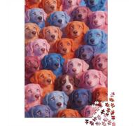 Difficulté élevée et intéressant Puzzle 1000 Pièces Beaucoup de Chiens Puzzle en Carton Qualité Premium Puzzle Adulte Éducatif Collection Cadeau Adulte 70x50cm/1000pcs