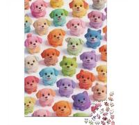 Difficulté élevée et intéressant Puzzle 1000 Pièces Beaucoup de Chiens Puzzle en Carton Qualité Premium Puzzle Adulte Éducatif Puzzle Familial Cadeau Noël 70x50cm/1000pcs