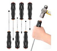 DIFFLIFE Lot de 6 tournevis professionnels isolés avec embout magnétique pour électricien (6 pièces)