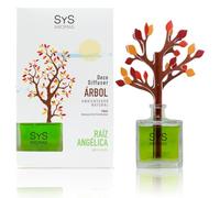 Diffuseur à la Racine d’angélique, Arbre décoratif - 90 ML - SYS Aromas | Parfum durable à la racine d’angélique - Diffuseur pour maison, bureau et salle de bain - Fabriqué en Espagne - 90 ml