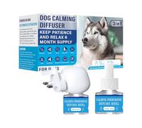 Diffuseur Apaisant Chien - Calmant Pour Chien | 3.7 Pouces Anti-Stress | Solution De Phéromones Et Ingrédients Naturels, Aide À La Relaxation Canine Contre La Solitude Et Stress De Séparation