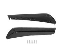 Diffuseur arrière, 2 pièces séparateur de lèvre de Pare-Chocs arrière et Protecteur de Canard Paire côté Gauche Droit 40 cm diffuseur de becquet Anti-Collision kit de Style (Carbon Fiber Style)