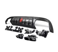 Diffuseur arrière avec sorties d'échappement - look carbone - accessoires auto - Pour Mercedes Classe C W205 (2015-2021)