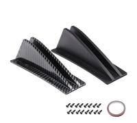 Diffuseur Arrière De Voiture - Kit De Becquet D'aileron De Requin, Lèvre Triangulaire En Carbone ABS, Rouleau De Ruban De Vis | Séparateur De Style De Protection De Pare-chocs Amélioré Pour Berlines S