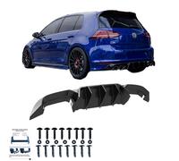 Diffuseur arrière noir brillant pour VW VOLKSWAGEN Golf 7 R phase 1 2012-2016