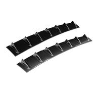Diffuseur Arrière Pare-Chocs Diffuseur ABS Universel À 7 Ailerons De Requin Noir Brillant Sans Perçage Lèvre Pare-chocs Arrière Universelle Pour Voiture Offre Spéciale(3 Section Carbon)