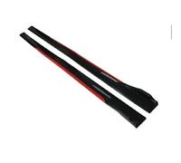 Diffuseur Arrière Pare-Chocs Extension De Jupe Latérale Universelle De 2.2M, 8 Pièces, Plaque À Bascule, Séparateur De Lèvre, Pare-chocs(Reddish Black)