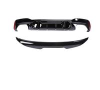Diffuseur Arrière Pare-Chocs Pour BMW Série 5 G30 G31 2017-2023 Sport Tech Noir Aspect Carbone Diffuseur Pare-chocs Arrière Ensemble Becquet M5 MP CS Style Compétition(B Diffuser Spoiler 1)