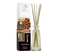 Diffuseur avec Arôme Cannelle 100ml - Huile de Cannelle Essentielle Naturelle - Fragrance Fraîche et Durable avec 10 Bâtons de Bambou est Meilleur pour Aromathérapie - Accueil - Bureau