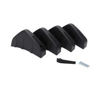 Diffuseur Becquets arrière 4 pièces Pare-Chocs arrière lèvre diffuseur séparateur Spoiler Requin ailerons Voiture Auto Anti-Crash Couverture Kit déflecteur aileron de Pare-Chocs(Noir)
