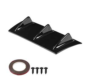 Diffuseur Becquets arrière, Becquets arrière Spoilers universels châssis de Pare-Chocs arrière de Voiture diffuseur de lèvre d'aile de becquet d'aileron de Requin (S)