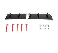 Diffuseur Becquets arrière Lèvre Pare-Chocs Arrière Universelle pour Voiture, pour Berlines, Style Aileron, ABS Incurvé, Pièces Anti-Collision 2 en 1 aileron de Pare-Chocs(Black and Red)
