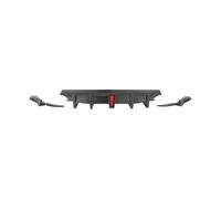 Diffuseur Becquets arrière pour Lexus IS300 IS350 Base Berline 4 Portes 2021-2025 Mat/Brillant Noir Aspect Fiber Carbone Diffuseur Pare-Chocs Arrière avec LED aileron de Pare-Chocs(Carbon Fiber Look)