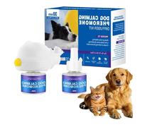 Diffuseur Chat,Pet Wellness Diffuseur Chien Réducteur Stress avec Recharges, Stop Aux Bagarres Et Aux Sifflements des