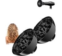 Diffuseur Cheveux Bouclés,Diffuseur Pour Sèche-cheveux,Buse Diffuseur De Sèche-cheveux,Embout Diffuseur Seche Cheveux,Accessoire De Diffuseur De Cheveux,Diffuseur Cheveux Universel (2PC)