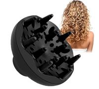 Diffuseur Cheveux Bouclés Universel Diffuseur Cheveux Bouclés,Noir Diffuséur Seche Chéveux,Sèche-Chéveux Adaptable Pour Sèche-Chevéux Avec Buse,Accessoire Pour Embout Diffuséur Seche Chevéux (B)