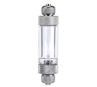 Diffuseur CO2 Aquarium, Compteur De Bulles CO2 Remplissage Facile Sans Démontage, Régulateur CO2 Aquarium Avec Clapet Anti-Retour Intégré, Compteur CO2 Aquarium Planté, Double Tête Métal Argent