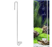 Diffuseur co2 Aquarium, Diffuseur de CO2 Compteur de Bulles d'atomiseur de CO2 en Acier Inoxydable avec Tube de Liaison en U pour Plantes d'aquarium Herbe à l'eau(L)