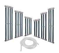 Diffuseur d’air japonais pour bassin et aquarium - Aérateur submersible en caoutchouc, silencieux et haute efficacité-Idéal pour élevage de poissons,étangs,systèmes hydroponiques (4 Rangée / Ø40cm)