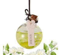 Diffuseur d’Air pour Voiture - Pendentif Diffuseur de Parfum 10ml Rechargeable,Médaillon Parfum Rechargeable pour Rétroviseur Décoration Intérieure Automobile Maison Bureau Salle de Sport