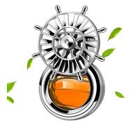 Diffuseur D’Air Rotatif Pour Voiture - Ventilateur Parfum ABS | Design Volant Stylé, Clip Aromathérapie Pour Aération De Voiture, Parfums Orange/Bleu/Rouge/Violet