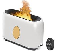 Diffuseur D’huiles Essentielles avec Lumière à Effet Spécial De Flamme, Humidificateur à Brume Fraîche De 200 ML, Diffuseur D’arômes De 12 Heures De Fonctionnem, W-Upgrade