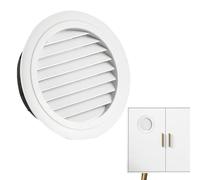 Diffuseur D'aération - Évent De Plafond De 7,48 Pouces | Sortie D'air Réglable - Persienne À Disque Rond En Matériau ABS De 180 G Avec Port D'échappement Durable À Débit D'air Réglable Pour La Ventila