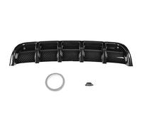 Diffuseur d'aileron de Requin, Qiilu Universel Voiture Pare-Chocs arrière aileron de Requin diffuseur ABS Mini becquet pour becquet Aile de Toit d'air (Noir)(Fibre de Carbone)