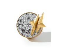 Diffuseur d'air de voiture avec clip de ventilation avec coussinets d'oreille de rechange sans parfum (or + argent, diamètre de 4 cm)