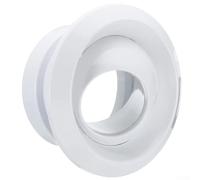 Diffuseur d'air rond de 15,2 cm - Boule réglable rotative à 360° pour conduit de 15,2 cm, couvercle d'aération de plafond en plastique ABS blanc pour kit de maison