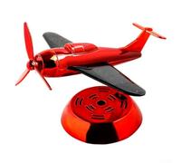 Diffuseur d'aromathérapie à énergie solaire pour véhicule avec mini avion et rotation intelligente pour une diffusion uniforme du parfum (rouge)