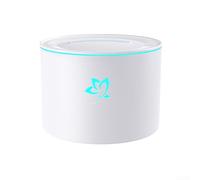 Diffuseur d'aromathérapie à flamme de bureau avec éclairage LED coloré, fonction d'arrêt automatique, fonctionnement silencieux, alimenté par USB pour une atmosphère apaisante (B)