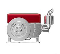 Diffuseur d'aromathérapie automobile conçu comme un moteur, alimenté par l'énergie solaire pour une fraîcheur continue (argent)