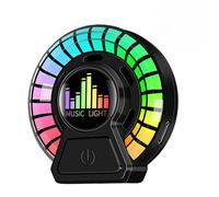 Diffuseur d'aromathérapie de voiture - 6 x 6,3 x 2,3 cm en ABS avec clip d'aération - Lumière LED rythmique - Lampe d'ambiance à lueur d'ambiance - Distributeur de parfum | Éclairage d'ambiance