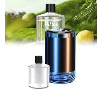 Diffuseur d'aromathérapie de voiture avec 5 modes et lumière d'ambiance étoilée, éliminateur de parfum ABS et métal pour voiture, maison, bureau, chambre à coucher, 6 options de parfum (Hilton) (cinq