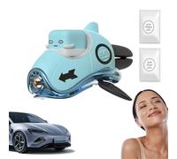 Diffuseur d'aromathérapie de voiture - Diffuseur de parfum pour voiture - Forme d'hélice rotative - Sortie d'air - Aromathérapie - Décoration d'intérieur créative - Parfum de voiture multifonction
