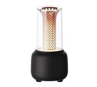 Diffuseur d'aromathérapie et humidificateur avec réglage de minuterie pour créer un environnement apaisant à la maison ou au bureau (noir)