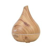 Diffuseur d'aromathérapie PNI HU400 pour huiles essentielles, avec ultrasons, 400 ML, minuterie, 7 Couleurs LED, Fermeture Automatique, éclairage en Bois, Marron