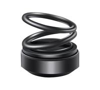 Diffuseur d'aromathérapie portable à énergie solaire avec double anneau, suspension rotative, décoration de voiture