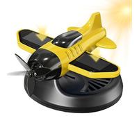 Diffuseur d'aromathérapie pour voiture, à énergie solaire, désodorisant rotatif en forme d'avion, source d'air longue durée, décoration intérieure pour berline, pickup, remorque, camion